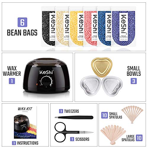 Brazilian Waxing Kit with KeShi Wax Warmer