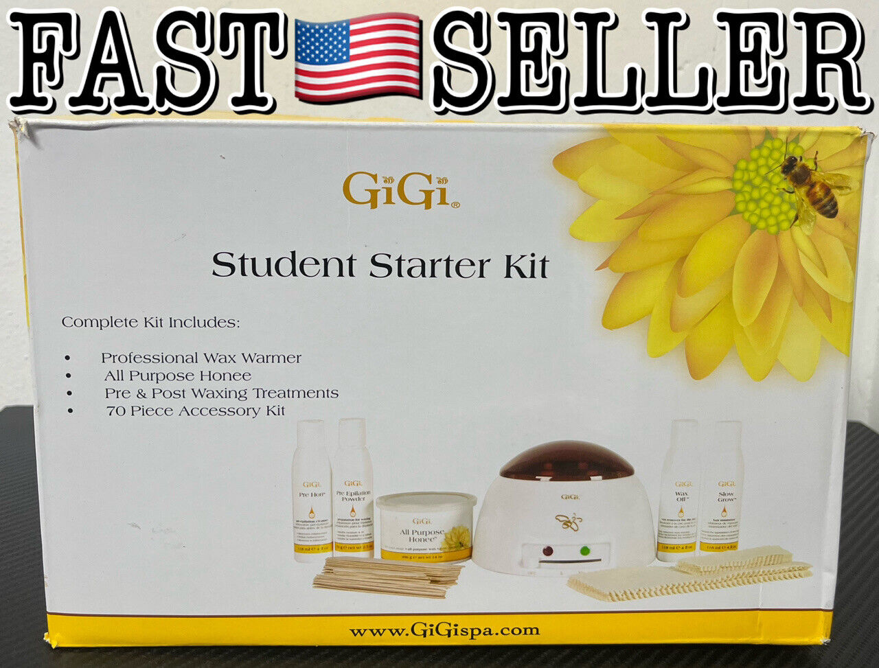 GiGi Student Waxing Kit with Warmer and Strips