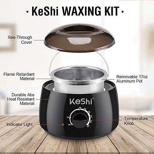 Brazilian Waxing Kit with KeShi Wax Warmer