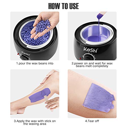 Brazilian Waxing Kit with KeShi Wax Warmer