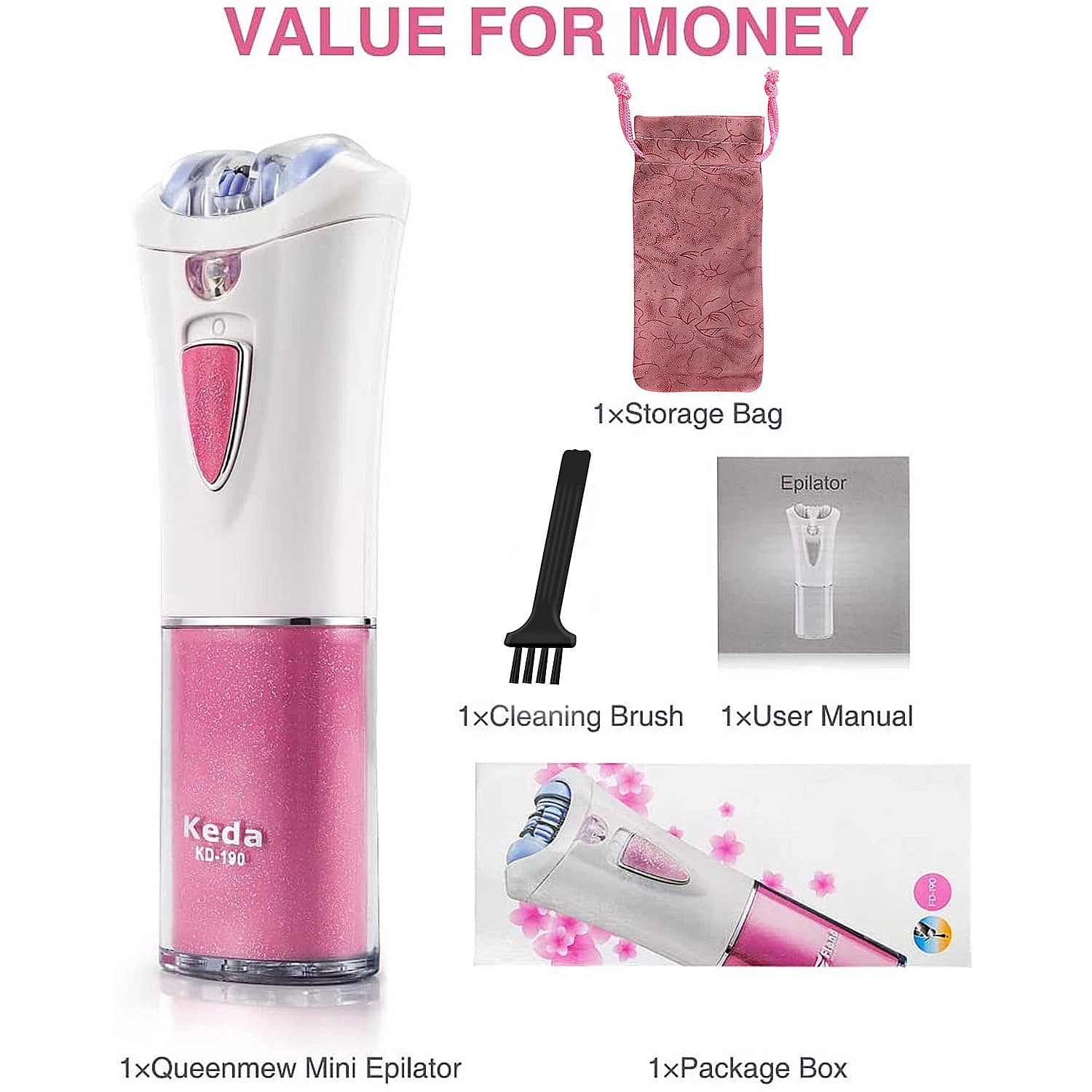 Mini Epilator for Women - Portable Hair Removal