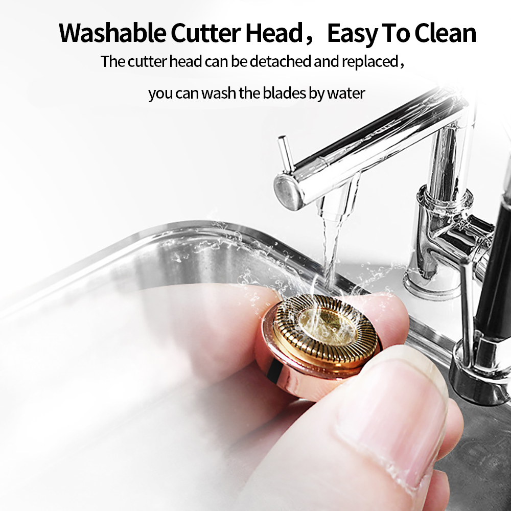 Compact Electric Eyebrow Trimmer for Painless Hair Removal
