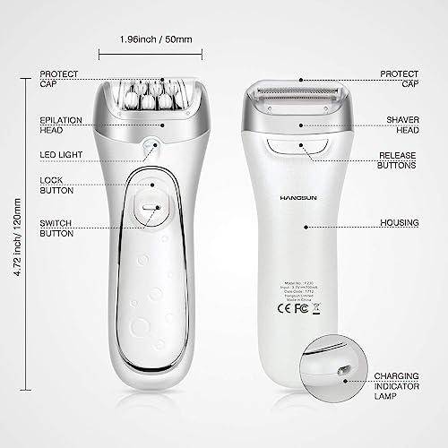Hangsun 2-in-1 Cordless Epilator and Shaver F230