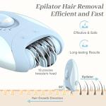 VINSENA 2-in-1 Cordless Epilator and Shaver