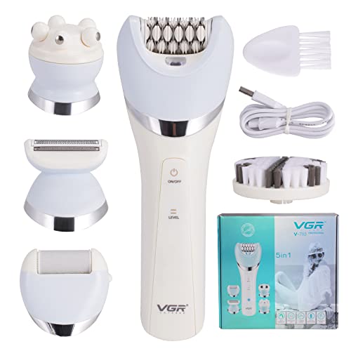 5-in-1 Rechargeable Wet/Dry Hair Removal Epilator