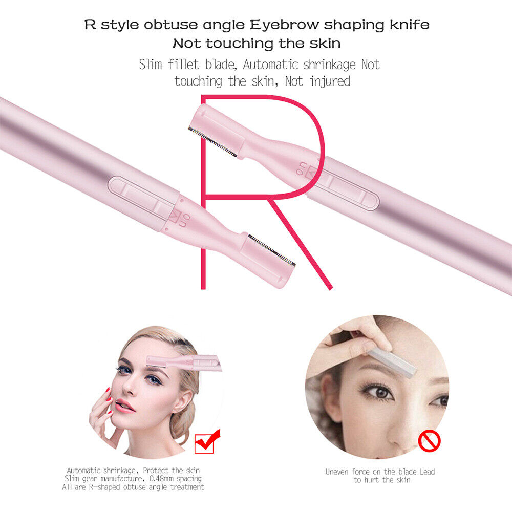 Women's Electric Eyebrow Trimmer and Facial Hair Remover