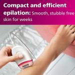 Philips Satinelle Essential Corded Epilator, White/Pink