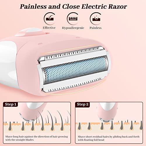 Cordless 2-in-1 Epilator and Razor for Women