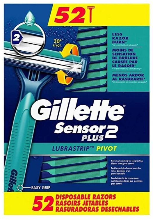 Gillette Sensor PLUS2 Disposable Razor - 52 Pack