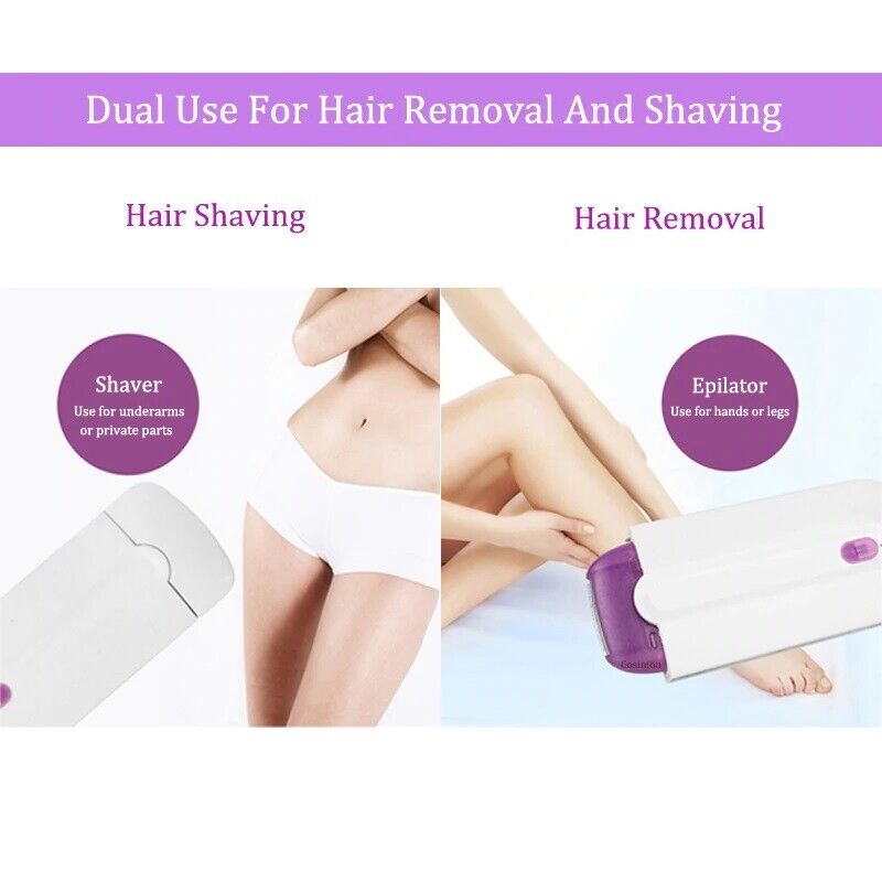 2-in-1 Painless Facial and Body Hair Remover