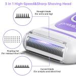 Cshid 3-in-1 Women's Electric Shaver Kit