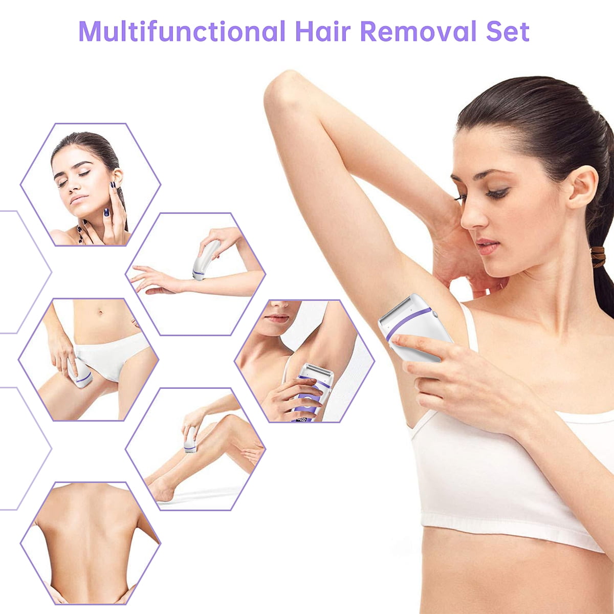 Cshid 3-in-1 Women's Electric Shaver Kit