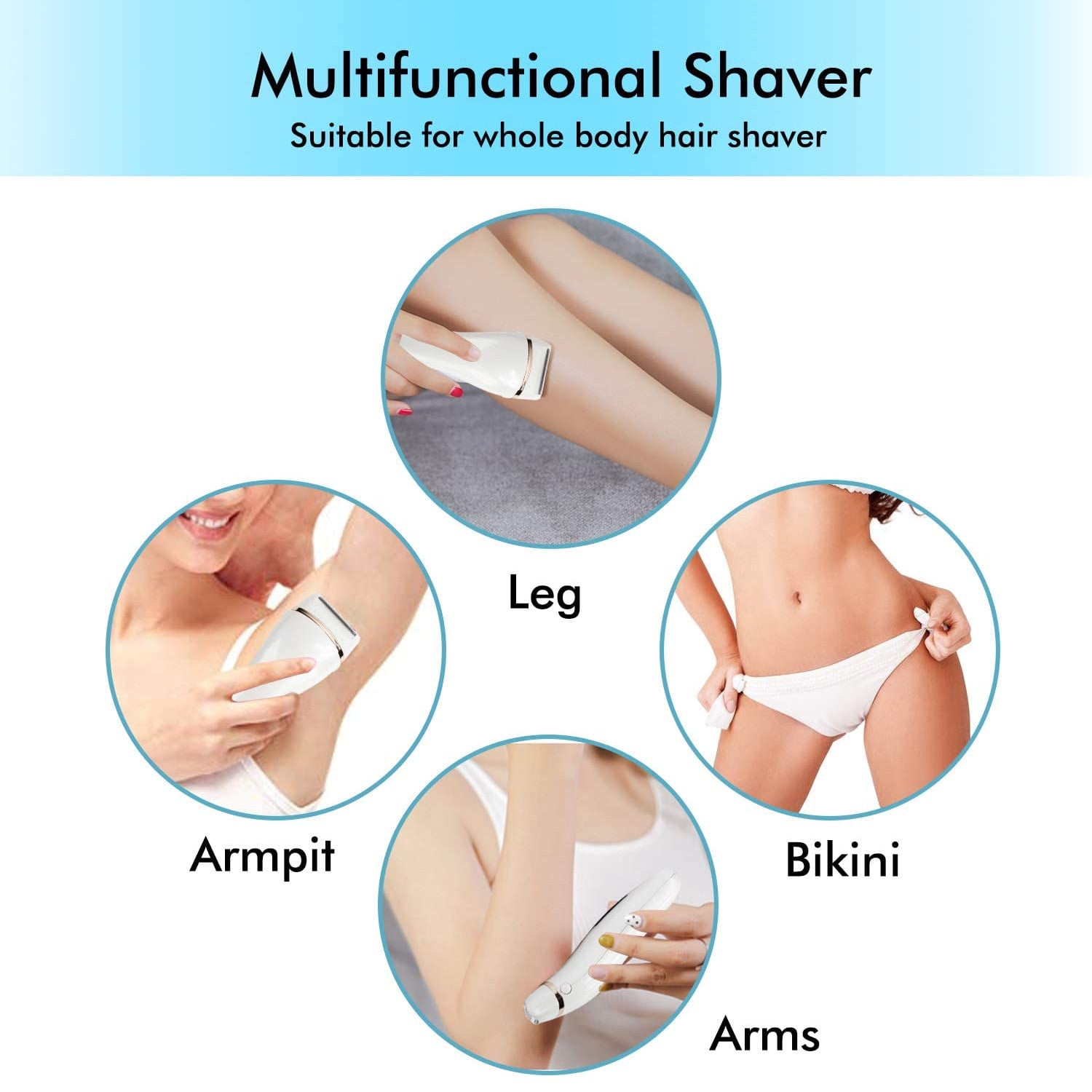 3-in-1 Women's Electric Shaver & Trimmer