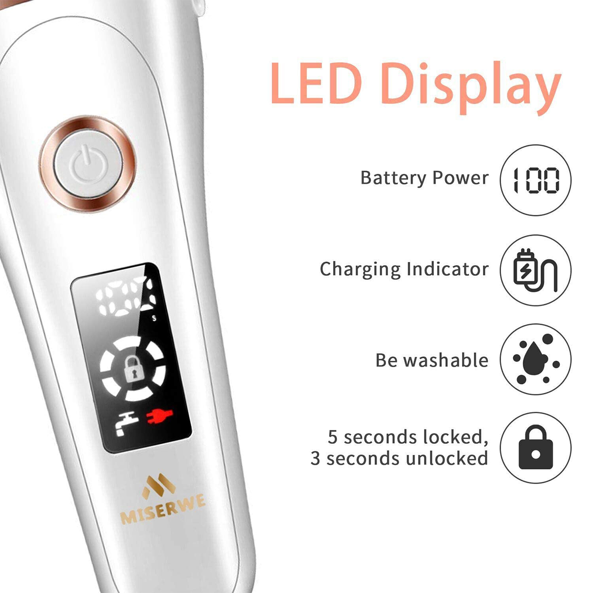 Women's 3-in-1 Electric Razor, Wet & Dry