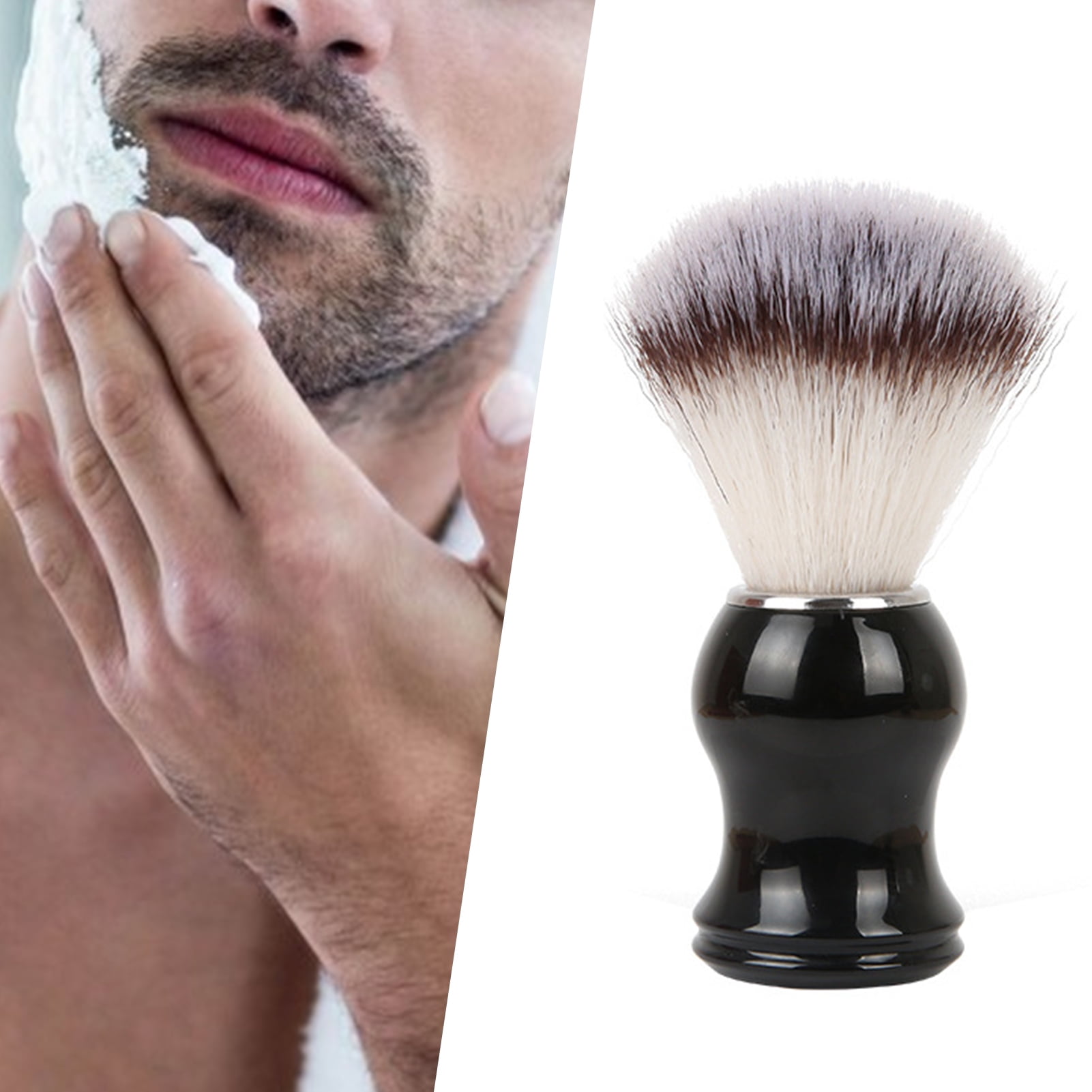Cheers US Badger Shaving Brush - Black Handle