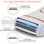 Women's 3-in-1 Electric Razor, Wet & Dry