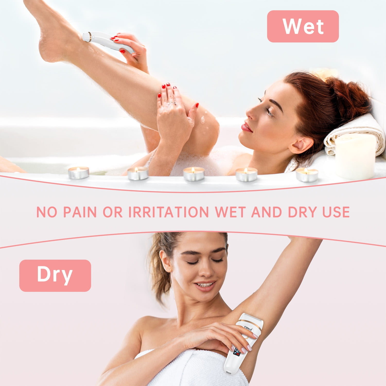 3-in-1 Waterproof Women’s Electric Shaver & Epilator