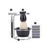 Follure Stainless Steel Shaving Set with Brush