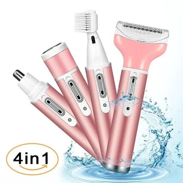 Rechargeable Waterproof 4-in-1 Womenโs Electric Shaver