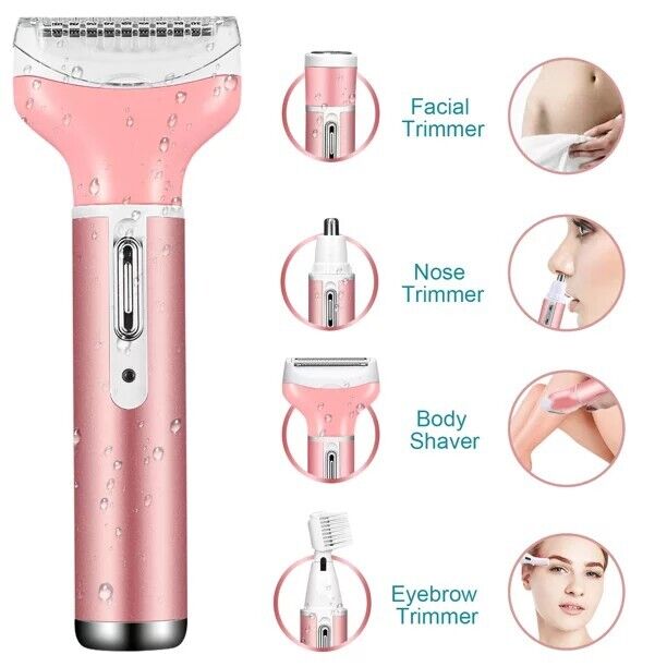 Rechargeable Waterproof 4-in-1 Women’s Electric Shaver