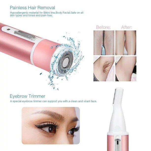 Rechargeable Waterproof 4-in-1 Women’s Electric Shaver