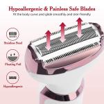 Electric 4 in 1 Lady Shaver and Trimmer