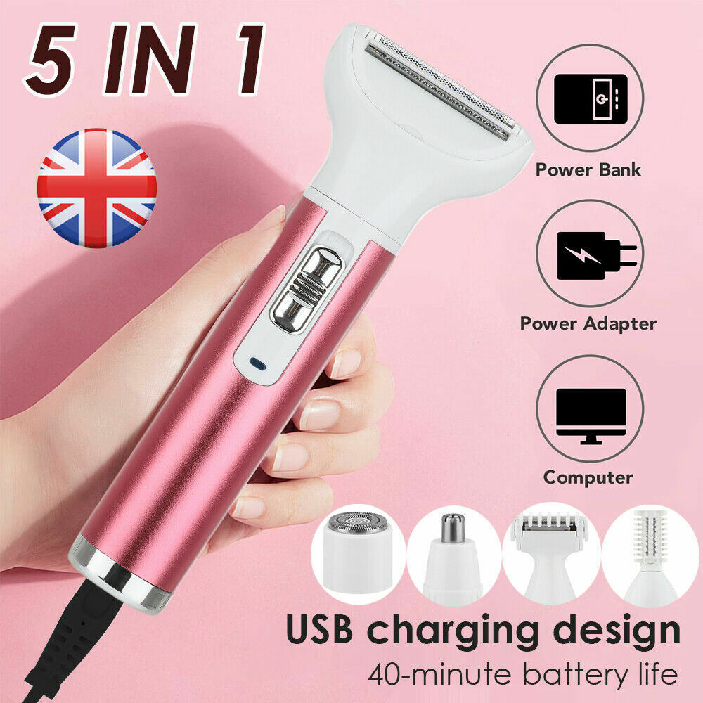 5-in-1 Electric Women's Hair Remover Trimmer
