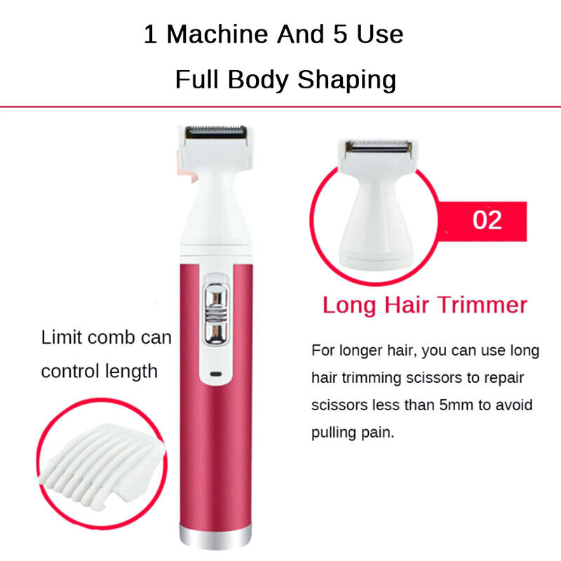 5-in-1 Women's Electric Hair Removal Trimmer