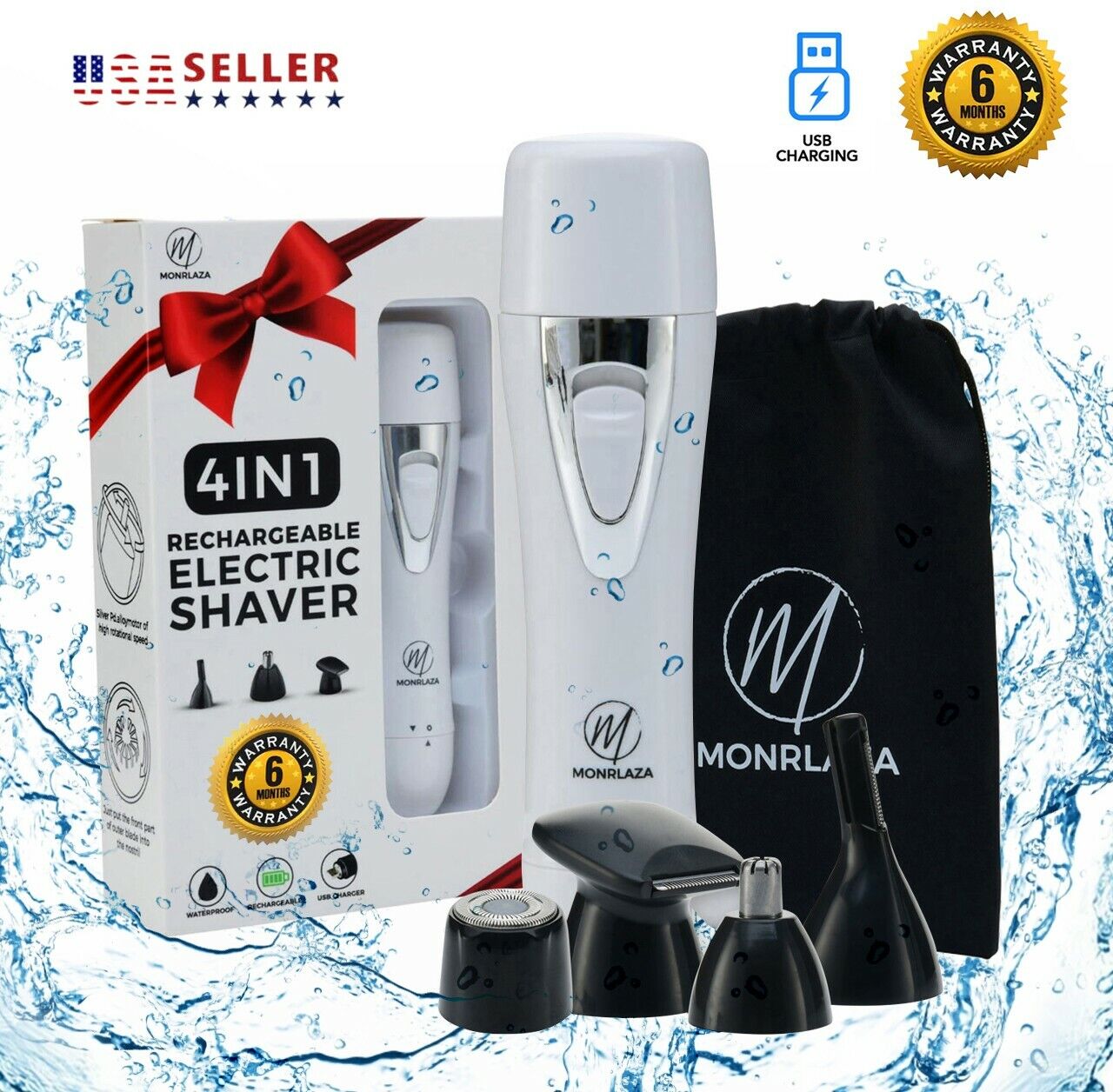 4-in-1 Painless Electric Hair Remover for Women