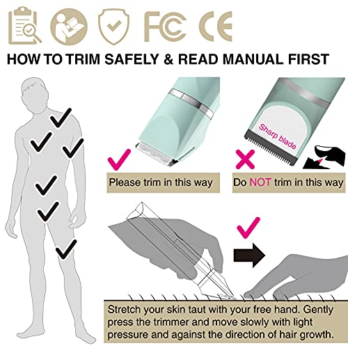 Women's Electric Bikini Trimmer with Ceramic Blades