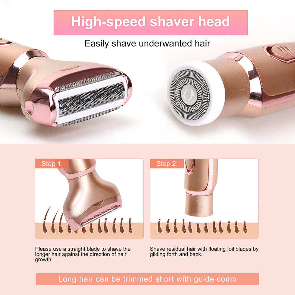 2-in-1 Electric Women's Hair Removal Shaver