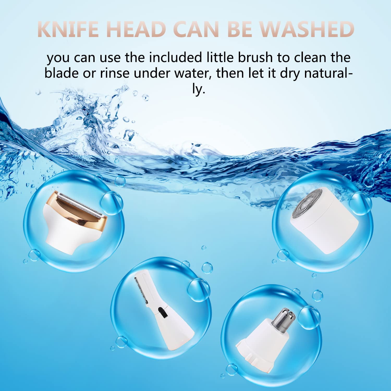 4 in 1 Electric Razor and Trimmer for Women