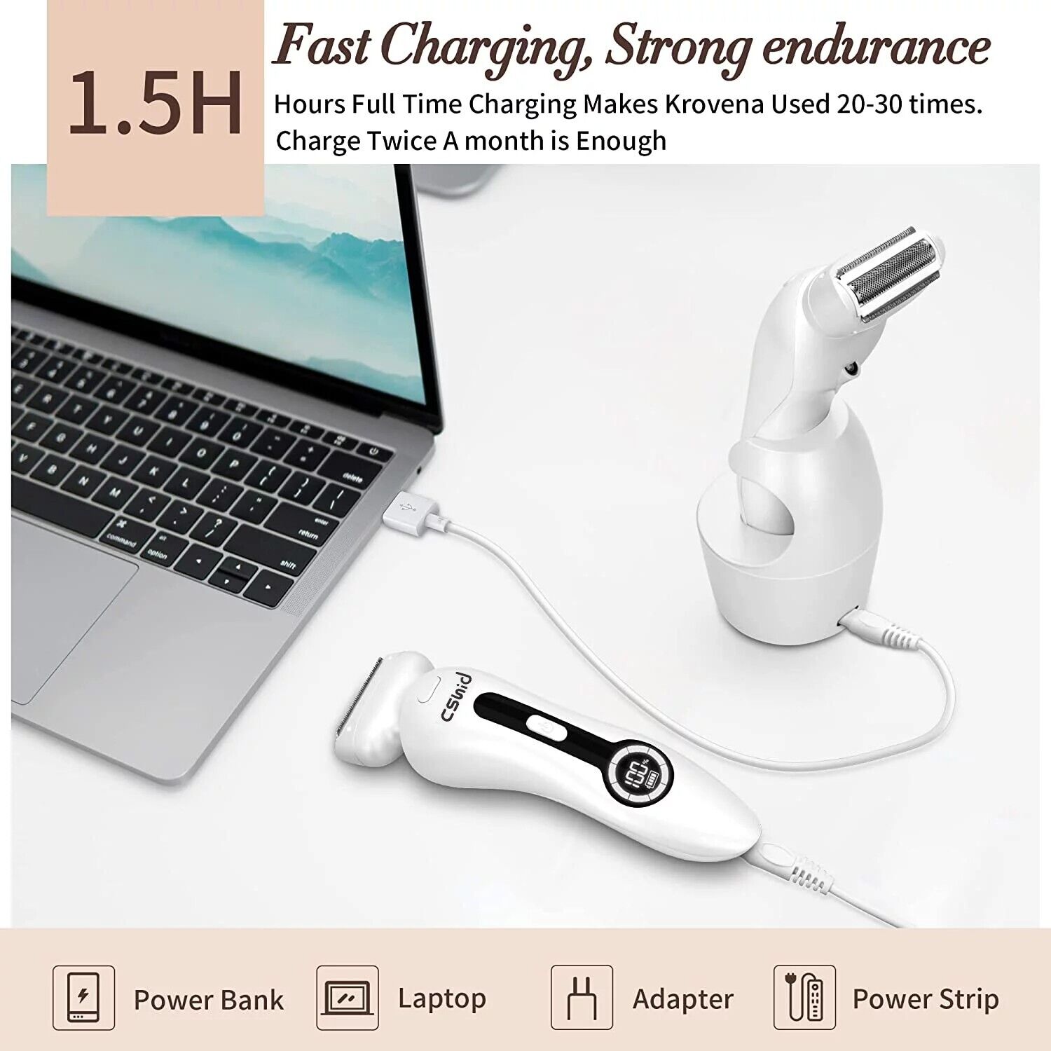 Rechargeable Women’s Electric Bikini Trimmer Shaver