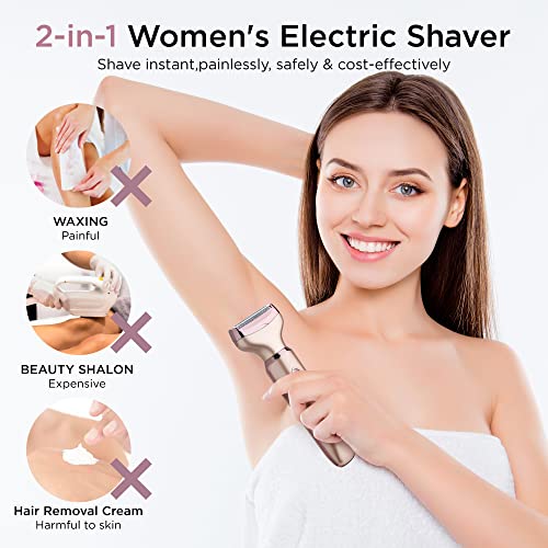 Women’s Electric Shaver & Hair Trimmer 2-in-1
