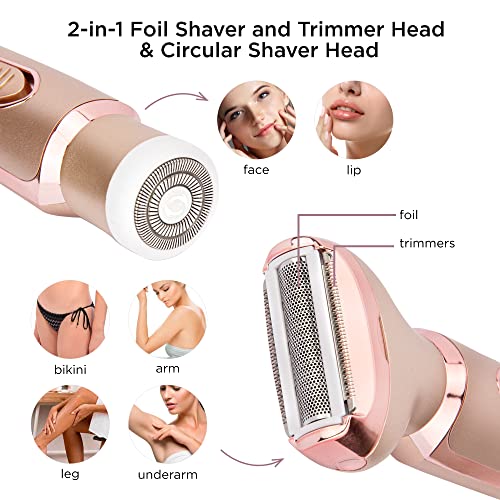 Women’s Electric Shaver & Hair Trimmer 2-in-1
