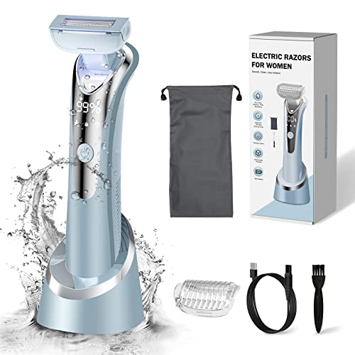 Women’s Electric Razor with Flexible Head (Blue)