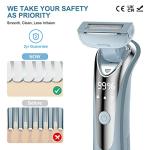 Women’s Electric Razor with Flexible Head (Blue)