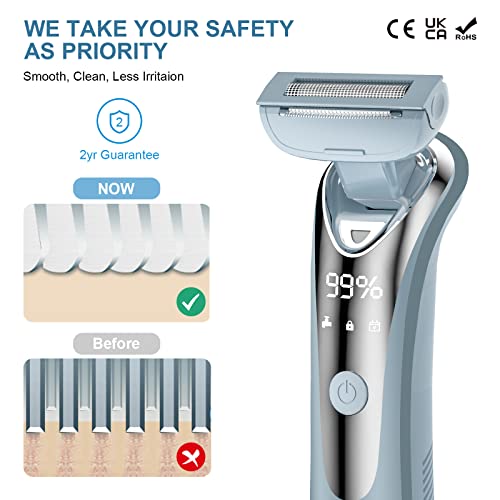 Women’s Electric Razor with Flexible Head (Blue)