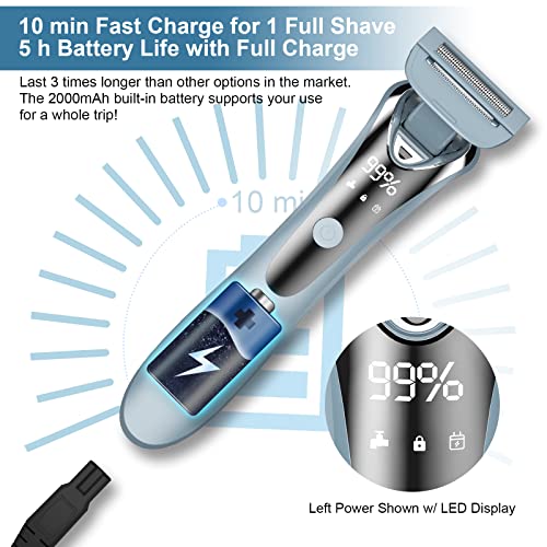 Women’s Electric Razor with Flexible Head (Blue)