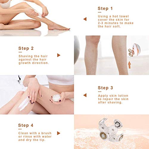 Women's Waterproof Electric Shaver and Bikini Trimmer