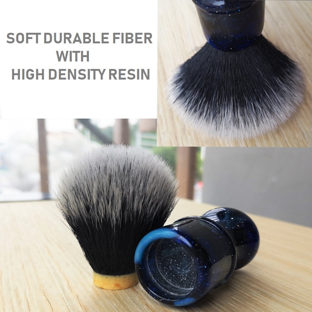 Dense Knot Synthetic Shaving Brush with Resin Handle