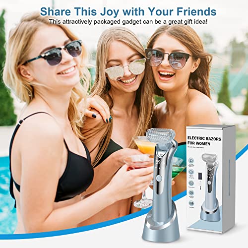 Women’s Electric Razor with Flexible Head (Blue)