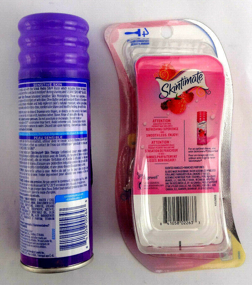 Skintimate Raspberry Rain Women's Disposable Razors 4-Pack