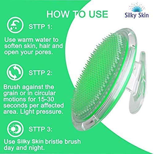 Exfoliating Brush for Razor Bumps and Ingrown Hairs