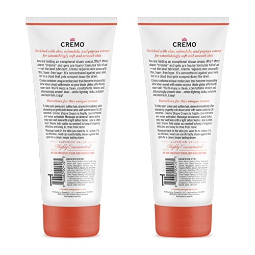Cremo Coconut Mango Moisturizing Shave Cream 2-Pack