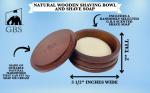 G.B.S Men's Wooden Shaving Bowl and Brush Set