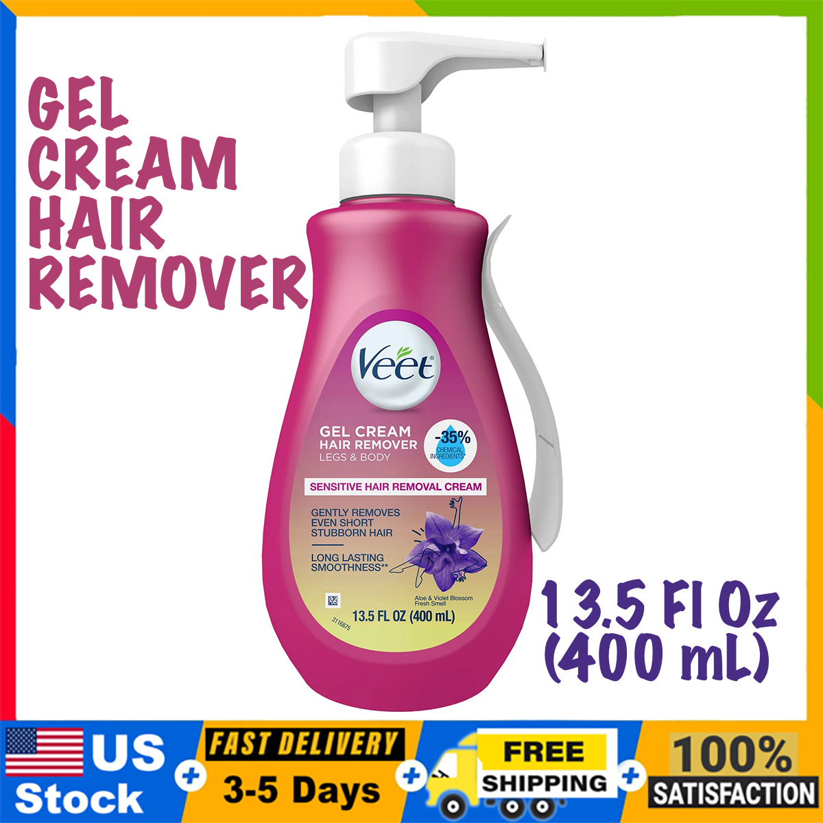 Sensitive Veet Gel Hair Remover - 13.5oz