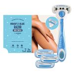 5-Piece Women's Razor Blade Set, Blue