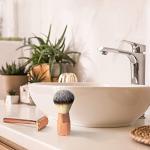 Vegan Rosé Gold Shaving Brush for All