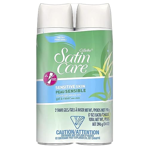 Satin Care Sensitive Skin Shave Gel, 2 Pack